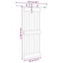 Voir la diapositive 6 : VIDAXL Porte coulissante et kit de quincaillerie 80x210 cm pin massif