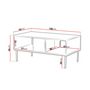Voir la diapositive 6 : BEST MOBILIER Salvador - table basse - effet bois - 2 niches - 100 cm