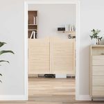 VIDAXL Portes battantes a persiennes 1paire 80x100 cm bois massif Pin