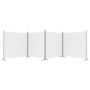 Voir la diapositive 5 : VIDAXL Cloison de separation 4 panneaux Blanc 698x180 cm Tissu