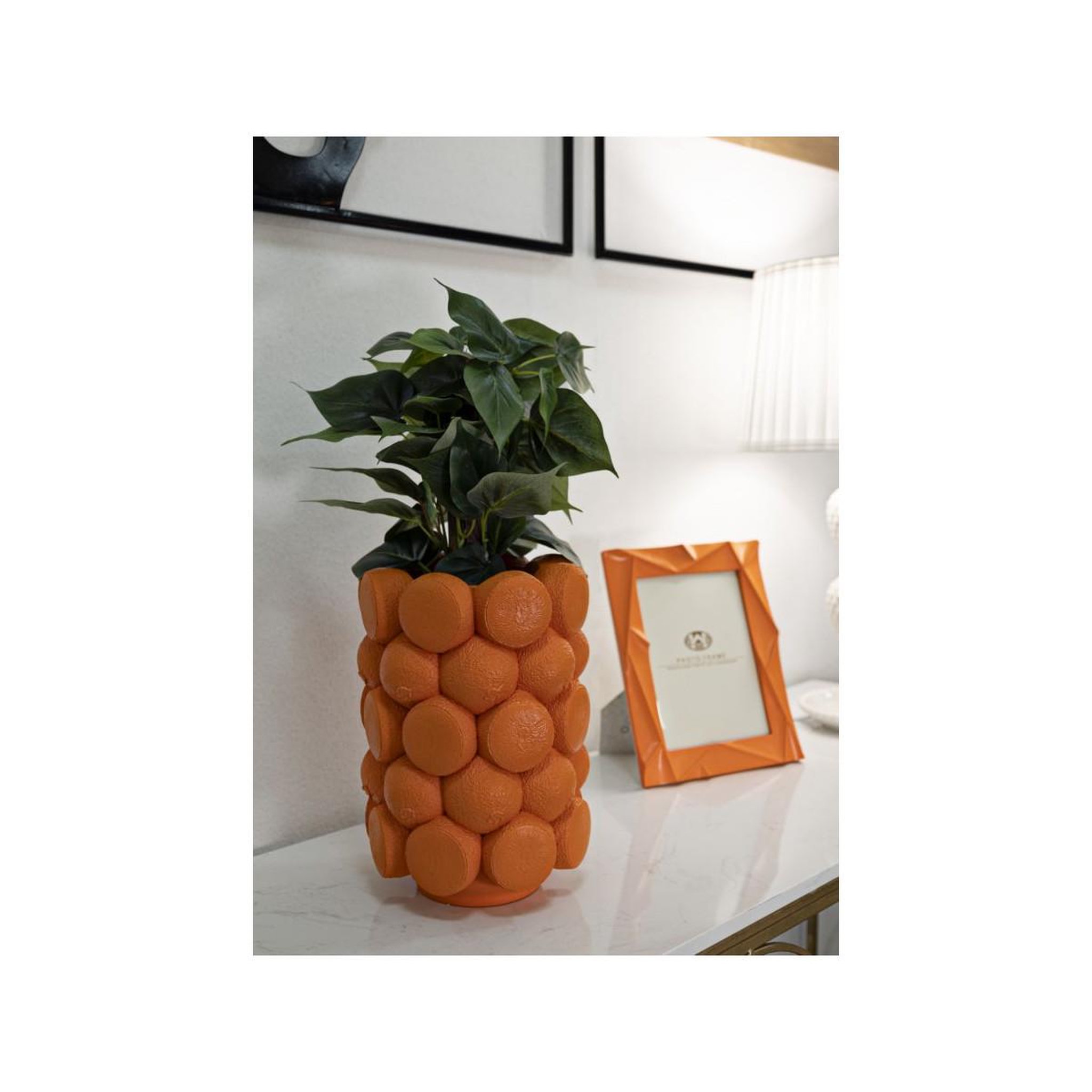 Voir la diapositive 6 : Paris Prix Vase déco fruits  oranges  28cm orange