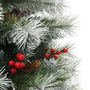 Voir la diapositive 5 : VIDAXL Sapin de Noël artificiel avec pommes de pin et baies 150 cm