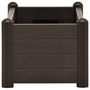 Voir la diapositive 4 : VIDAXL Lit sureleve de jardin PP Moka 100x43x35 cm