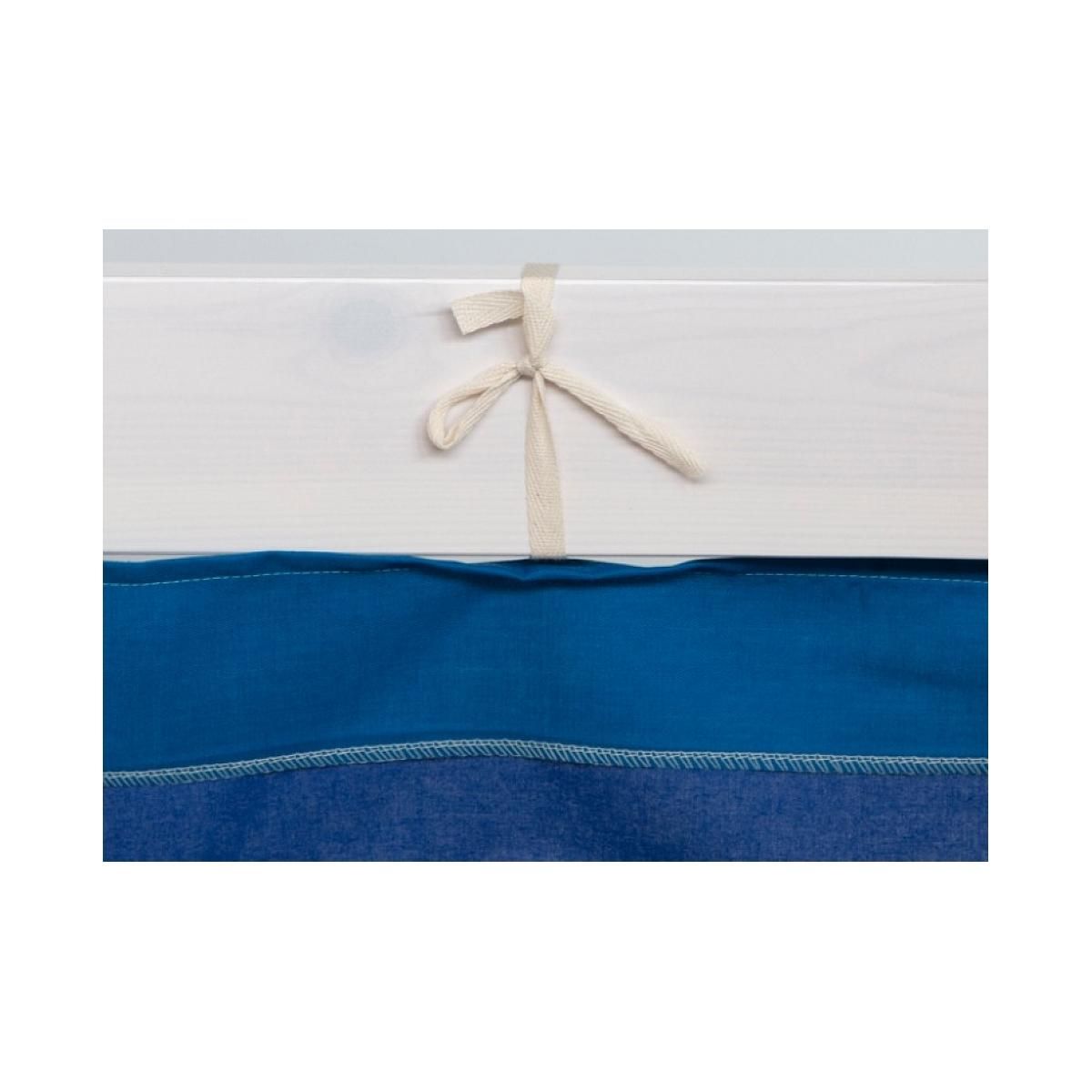 HomeStyle4U Rideau de lit bleu pour lit mezzanine HS4U