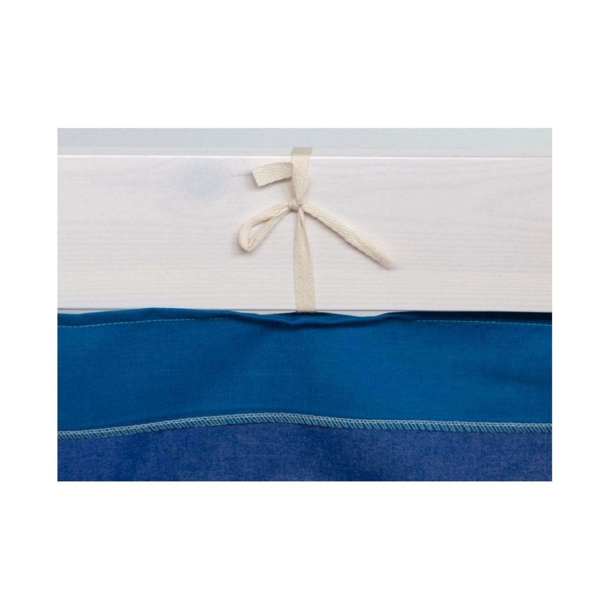 HomeStyle4U Rideau de lit bleu pour lit mezzanine HS4U