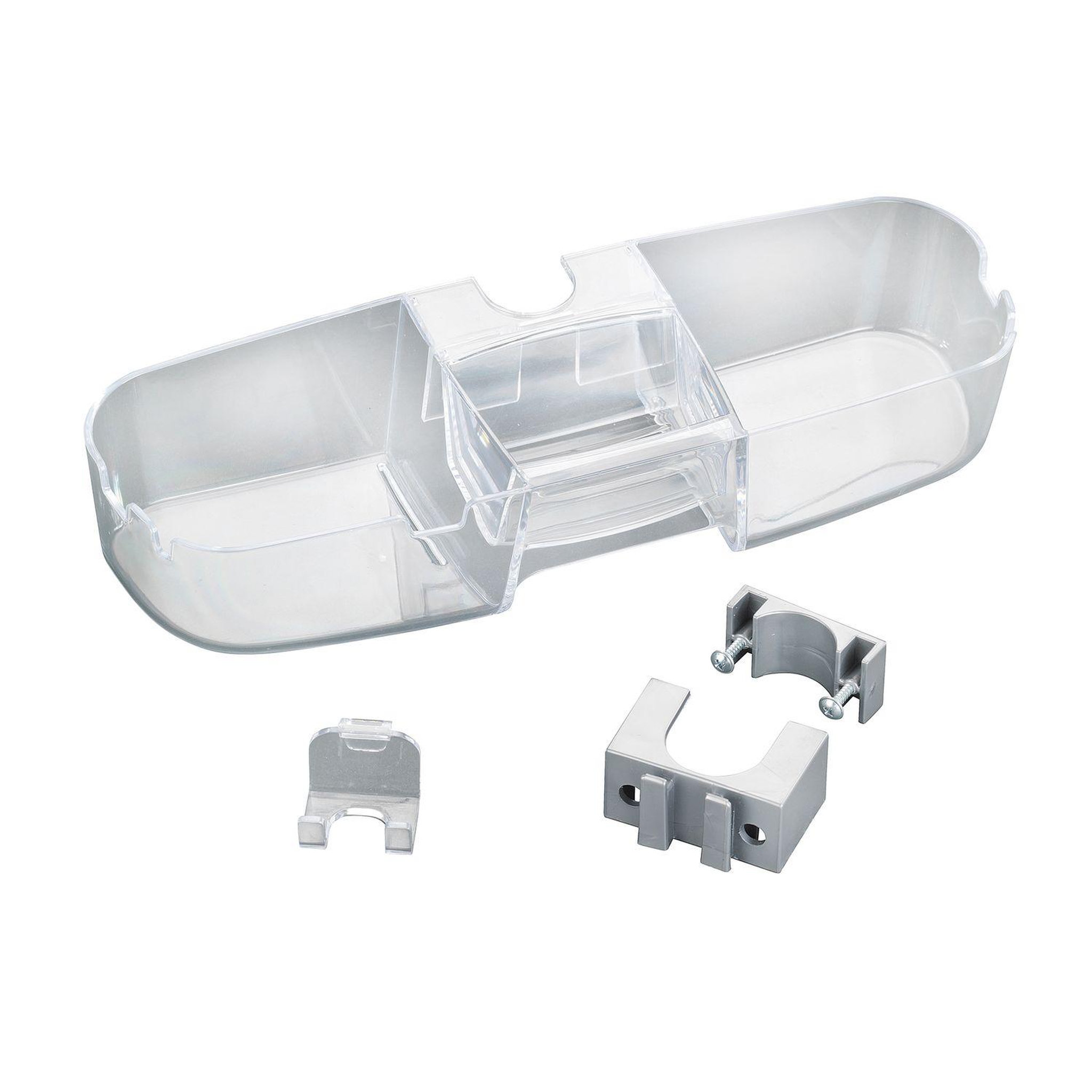 Voir la diapositive 4 : Wenko Etagère de douche linoa - l. 36 cm - transparent