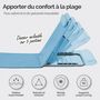Voir la diapositive 3 : LINXOR Matelas, transat, tapis de plage avec dossier inclinable et sac de transport
