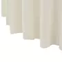 VIDAXL Nappes elastiques avec jupon 2 pcs 180x74 cm Blanc casse