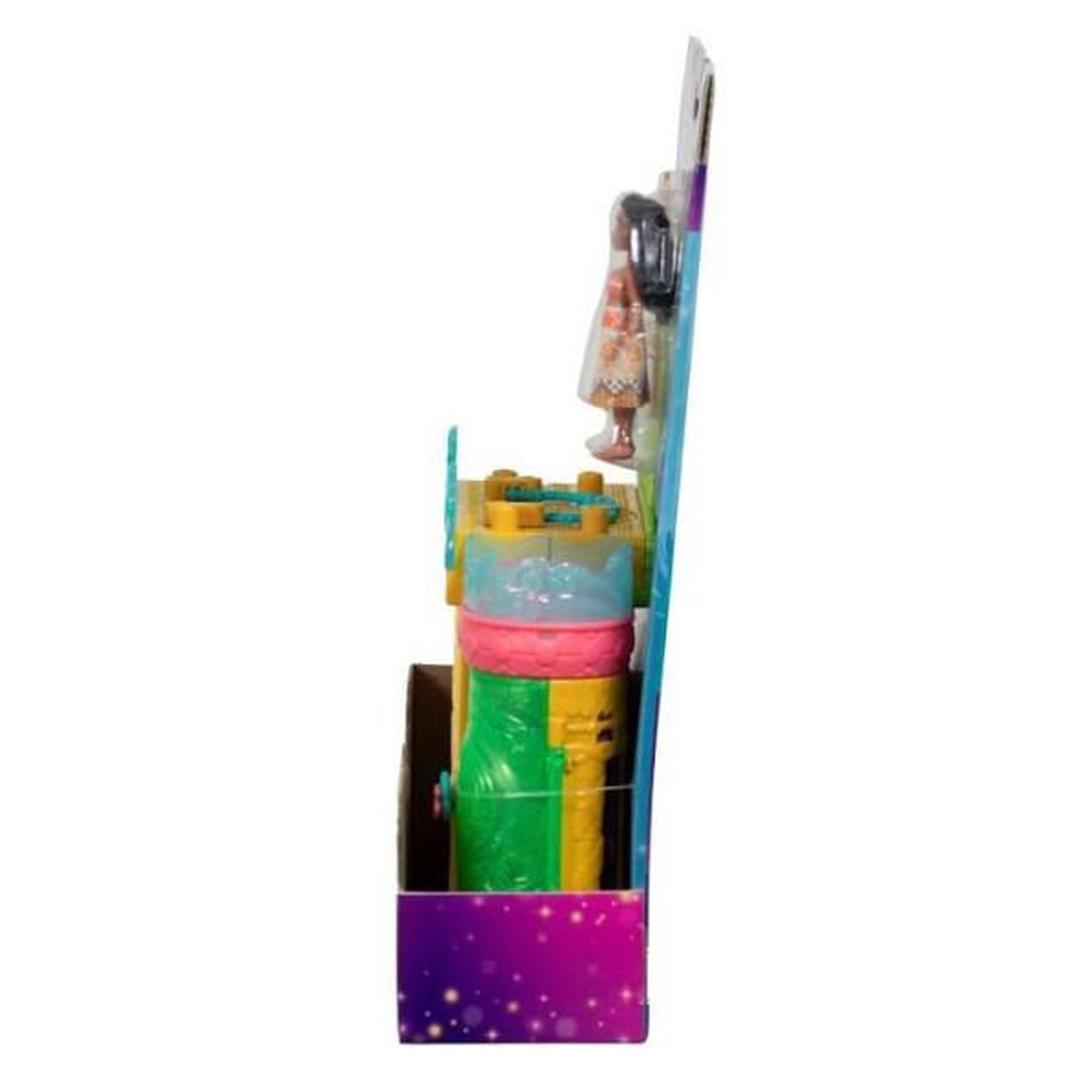 Voir la diapositive 2 : DISNEY PRINCESS Disney vaiana histoires a empiler coffret de maison de poupée avec une petite poupée vaiana, 1 ami animal et 9 accessoires - m