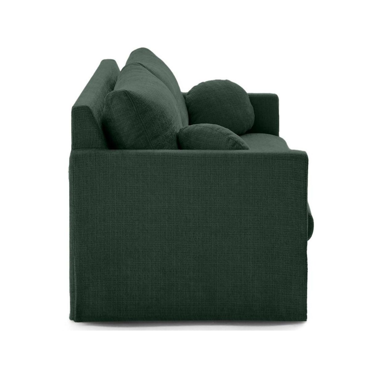 LISA DESIGN Serena - canapé droit déhoussable 3 places en velours texturé