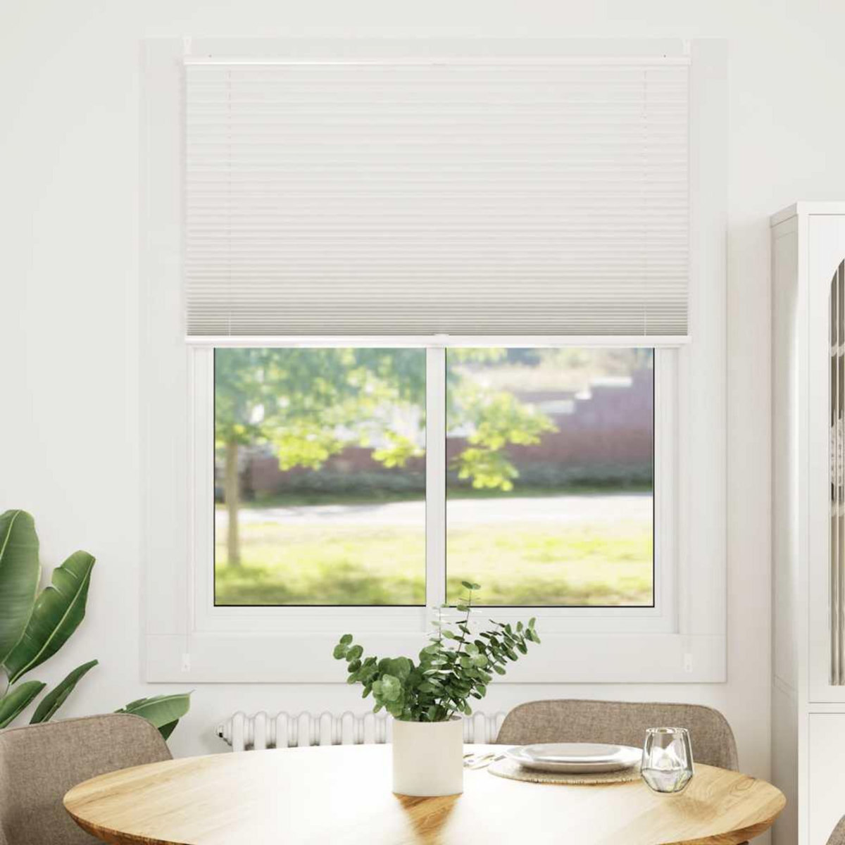 VIDAXL Store plisse 110x150 cm Blanc