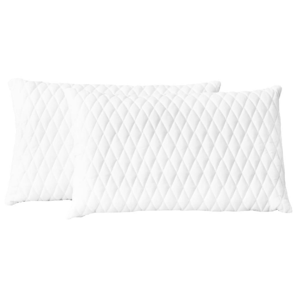 VIDAXL Oreillers lot de 2 60x40x14 cm Mousse a memoire de forme