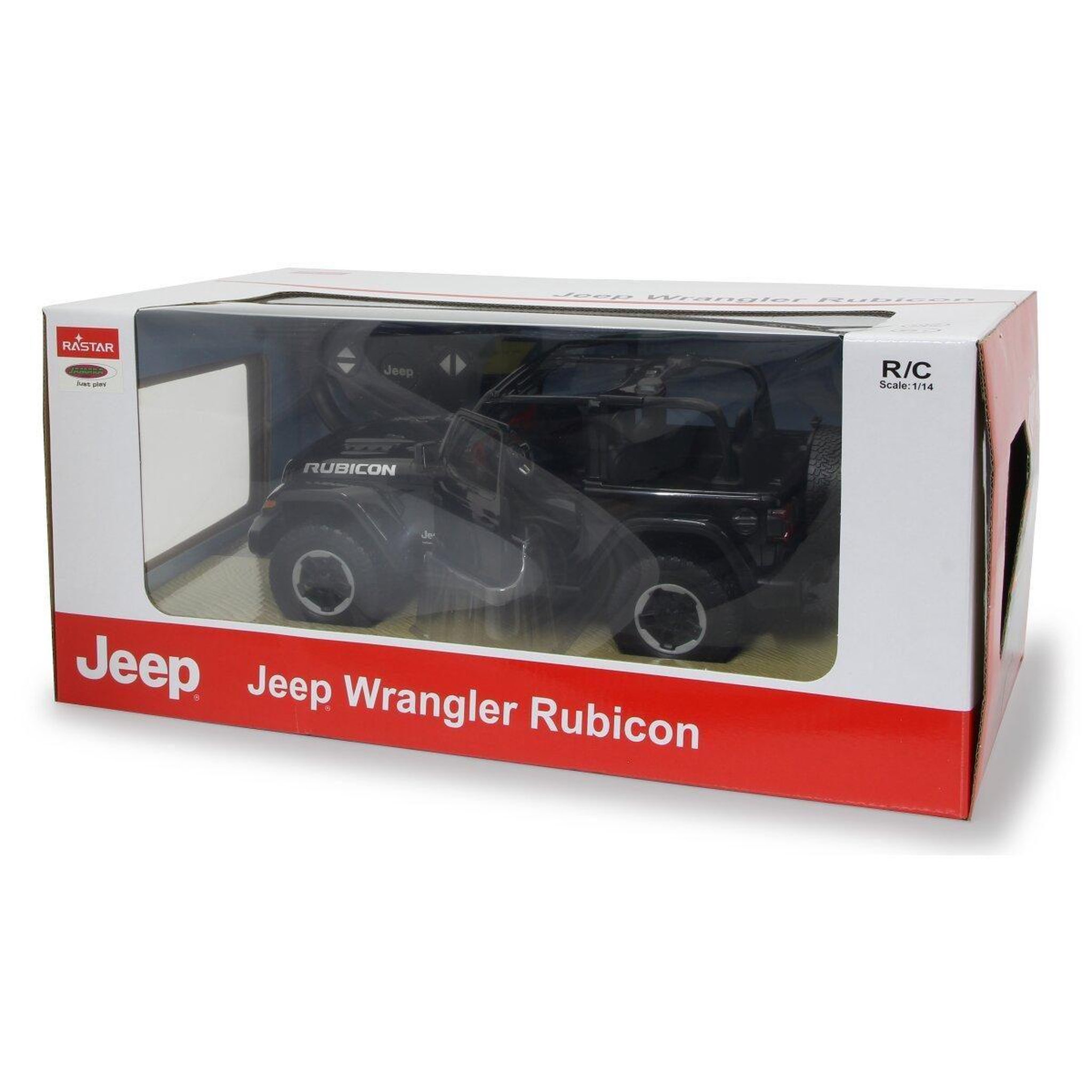Voir la diapositive 3 : Jamara Voiture télécommandée jeep wrangler jl 1:14 noir 2,4ghz
