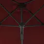 VIDAXL Parasol d'exterieur avec mat en acier Rouge bordeaux 300x230 cm