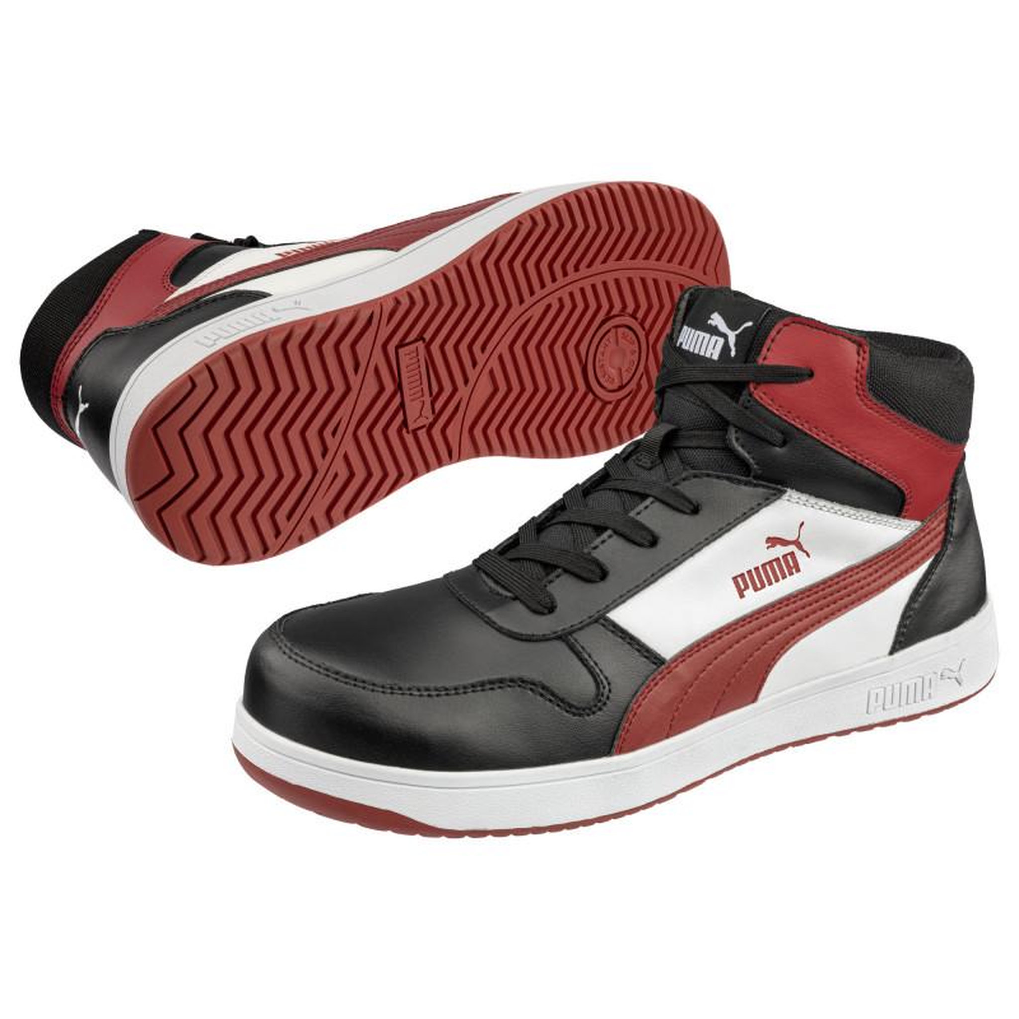 PUMA Chaussure de sécurité Frontcourt noir blanc rouge S3L P 41 PUMA 630050201000041