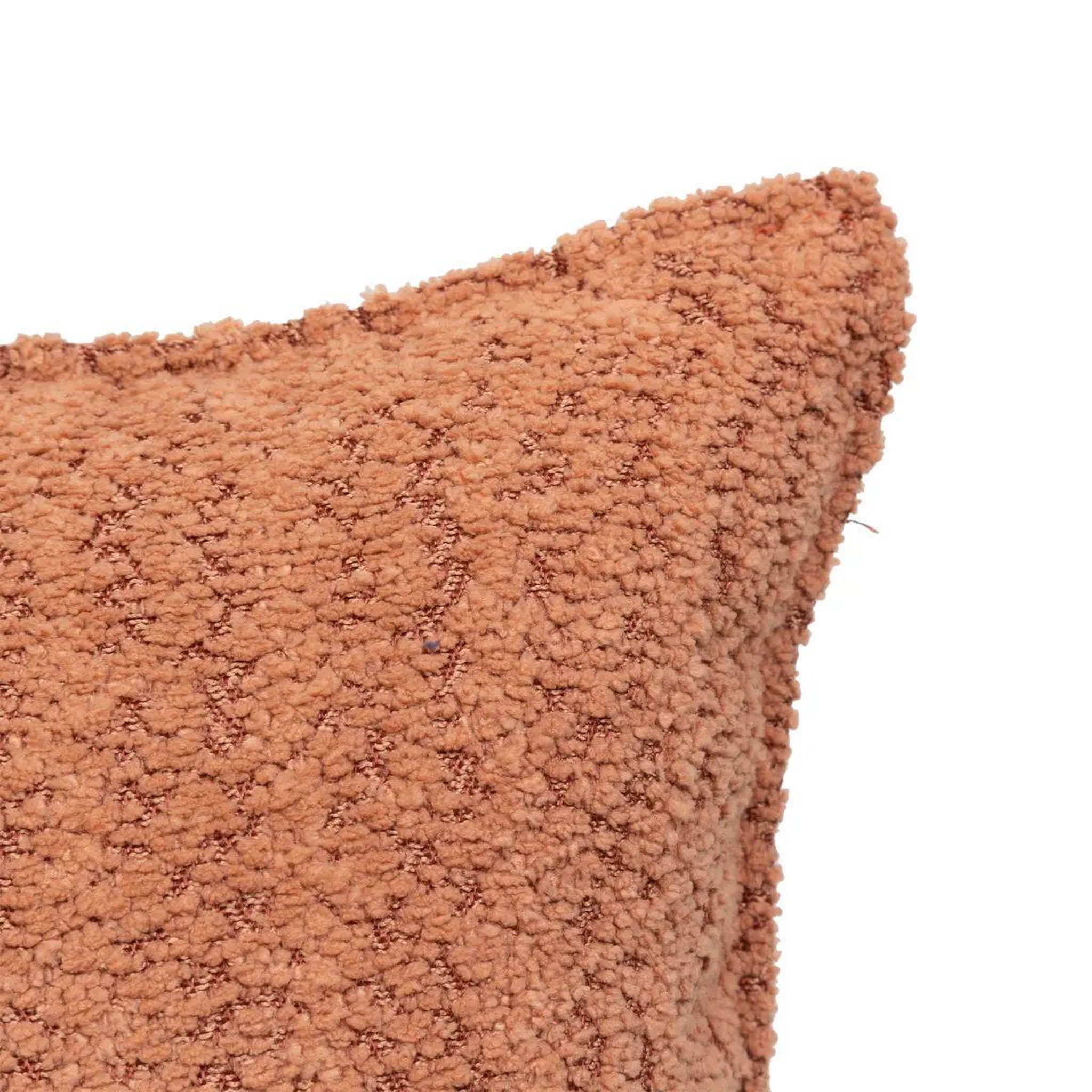 Voir la diapositive 4 : ATMOSPHERA Coussin déco bouclette  soana  45x45cm terracotta