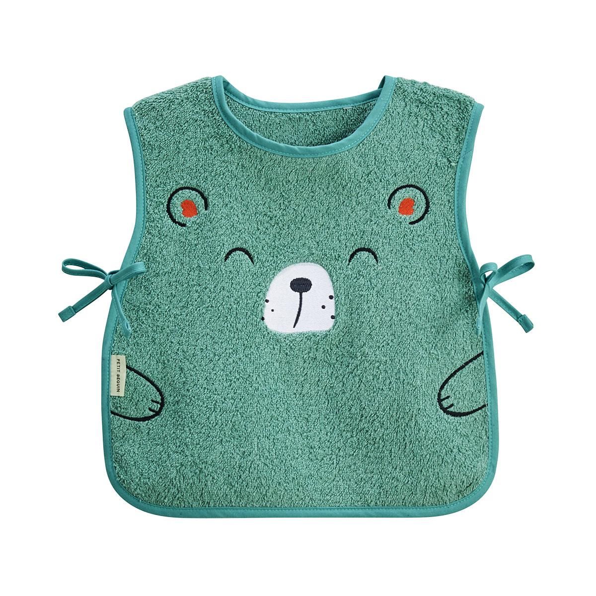 Petit Béguin Lot de 2 bavoirs bébé en éponge Cédric