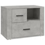 Voir la diapositive 2 : VIDAXL Table de chevet Gris beton 60x36x45 cm Bois d'ingenierie