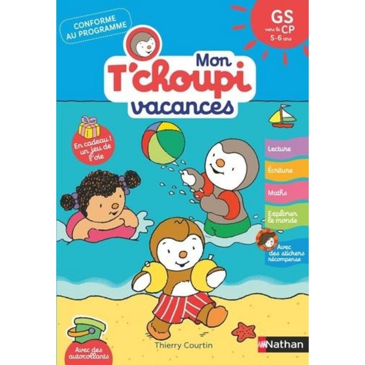 MON T'CHOUPI VACANCES. GS VERS LE CP 5-6 ANS, Courtin Thierry