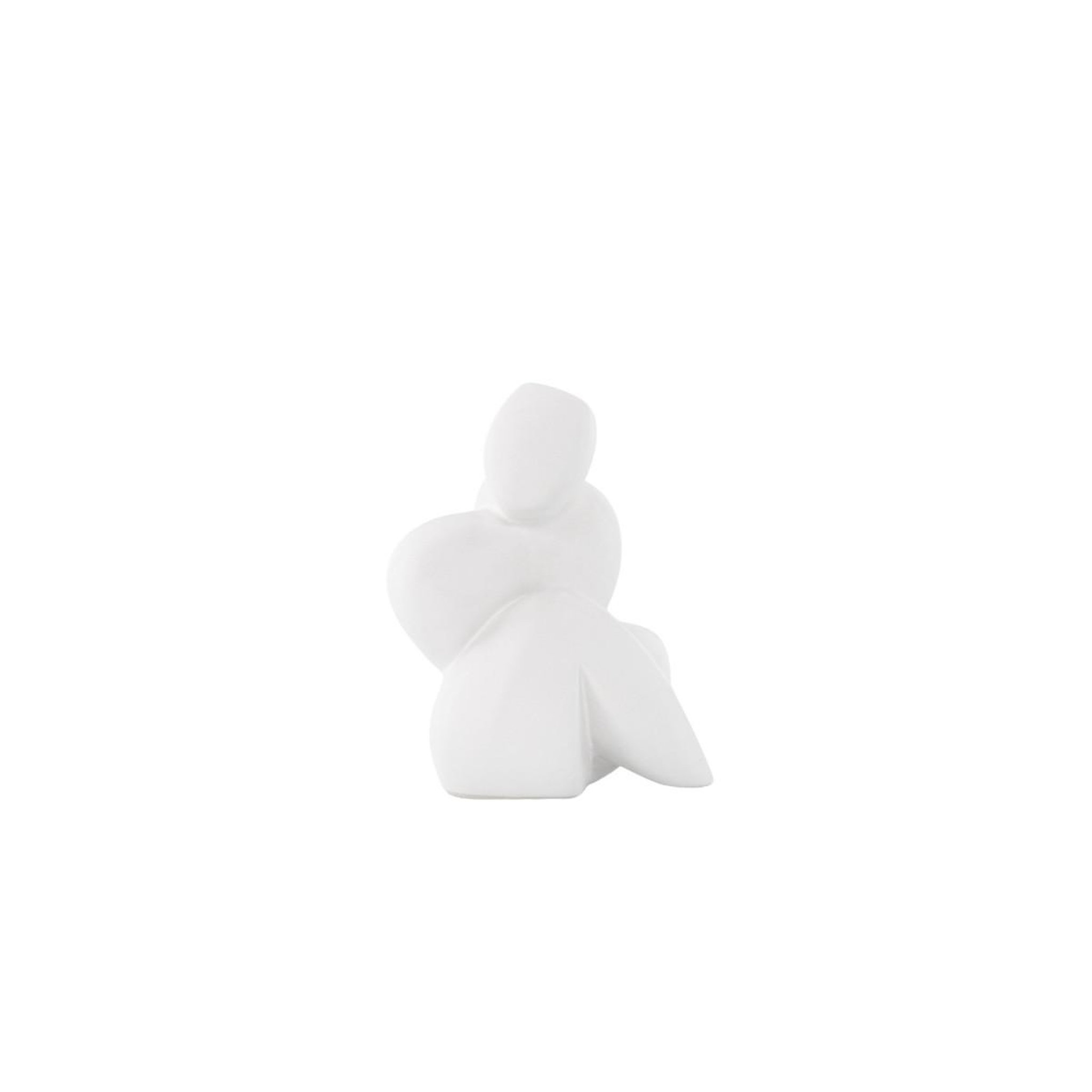 Voir la diapositive 4 : Paris Prix Statuette Sculpture en Céramique  Floda  14cm Blanc