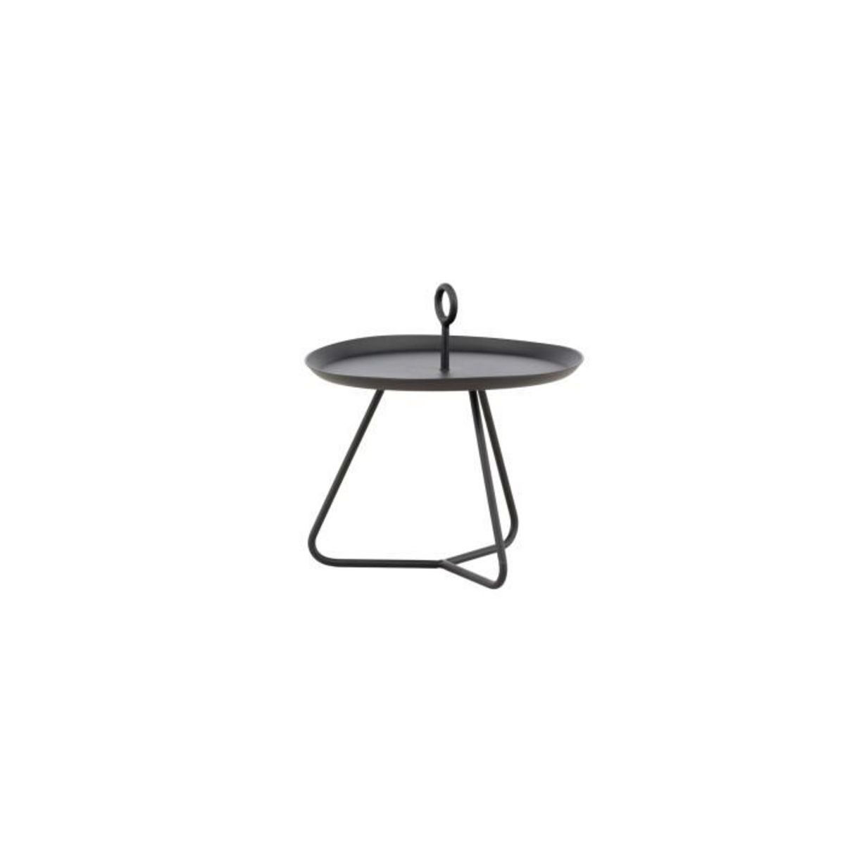 Paris Prix Table d'Appoint de Jardin  Pamplona  40cm Noir