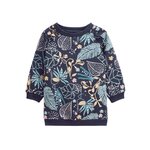 Petit Béguin Robe enfant en molleton Holamuchacha. Coloris disponibles : Bleu