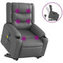 Voir la diapositive 2 : VIDAXL Fauteuil inclinable de massage Gris Similicuir