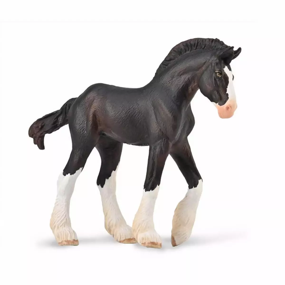 Figurines Collecta Figurine Cheval (M): Poulain Noir Clydesdale