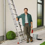 Voir la diapositive 5 : HAILO Echelle coulissante à main 2 plans 2x12 échelons 6m/6,75m en aluminium Hailo ProfiStep Duo