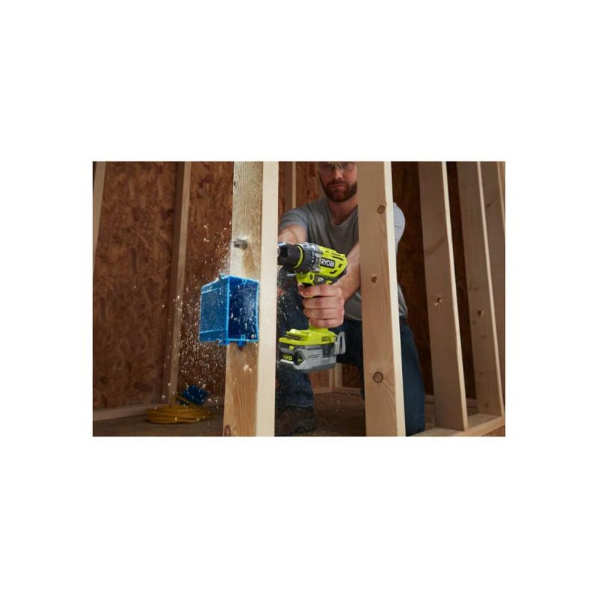 Ryobi Perceuse-visseuse à percussion RYOBI Brushless One+ - 1 batterie 5.0 Ah - 1 batterie 2.0 Ah - 1 cha