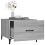 Voir la diapositive 5 : VIDAXL Table basse avec pieds en metal Sonoma gris 50x50x40 cm