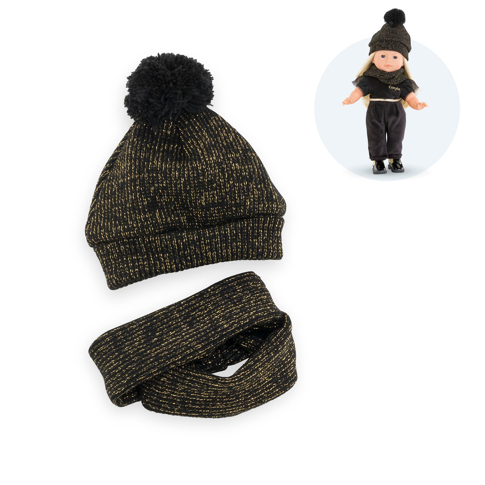 Voir la diapositive 1 : Corolle Bonnet et Snood Couture pour poupée ma Corolle