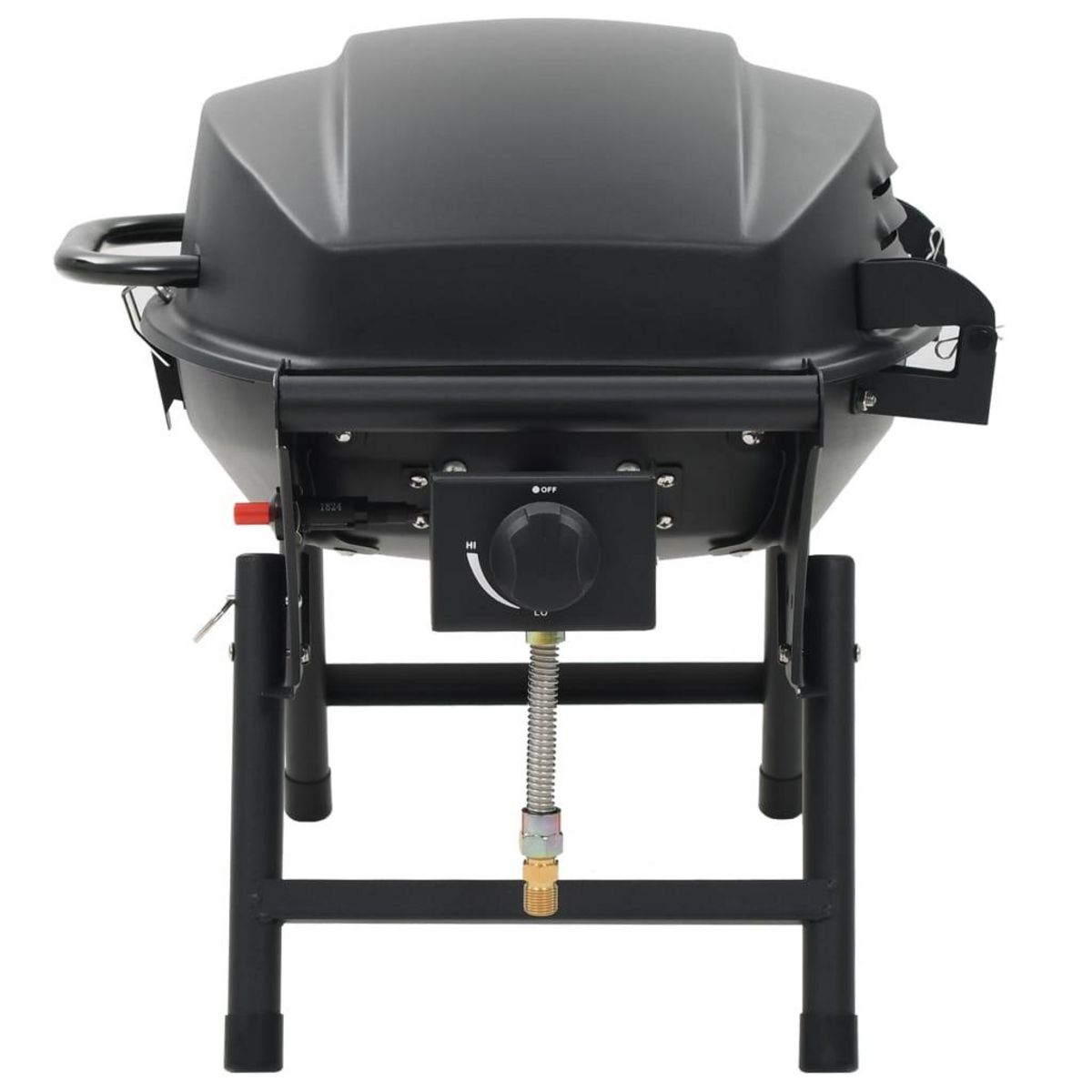 VIDAXL Barbecue a gaz portatif avec zone de cuisson Noir