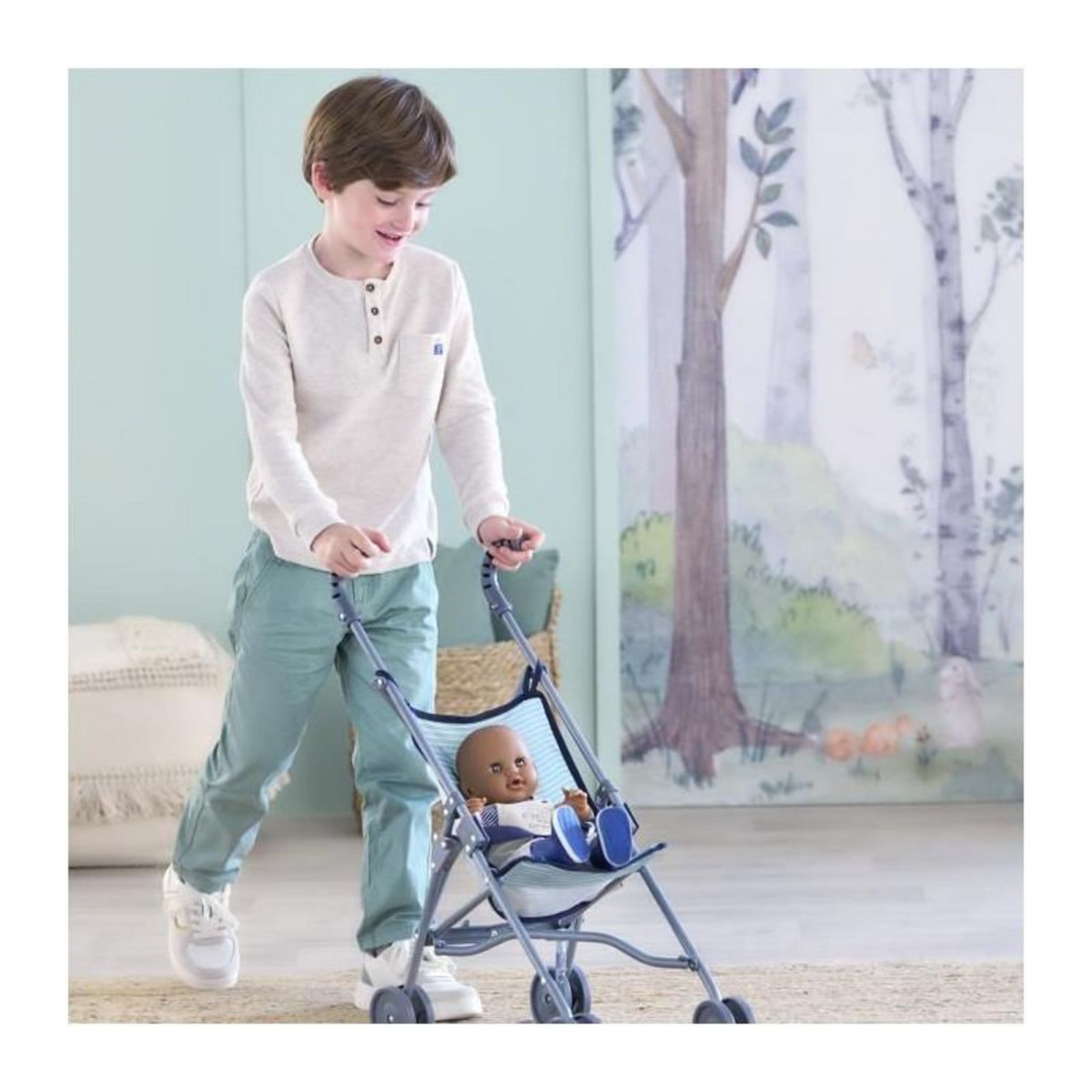 Corolle Poussette Canne Sauge pour poupon 36/42/52 cm