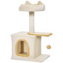 Voir la diapositive 1 : PAWHUT Arbre à chat perchoir plateforme niche beige