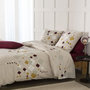 Voir la diapositive 1 : Home collection Parure housse de couette 100% coton 57fils-tigy