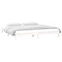 Voir la diapositive 5 : VIDAXL Cadre de lit a LED sans matelas blanc 120x200 cm bois massif