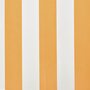 VIDAXL Tissu d'auvent Jaune tournesol/blanc 4 x 3 m (cadre non inclus)