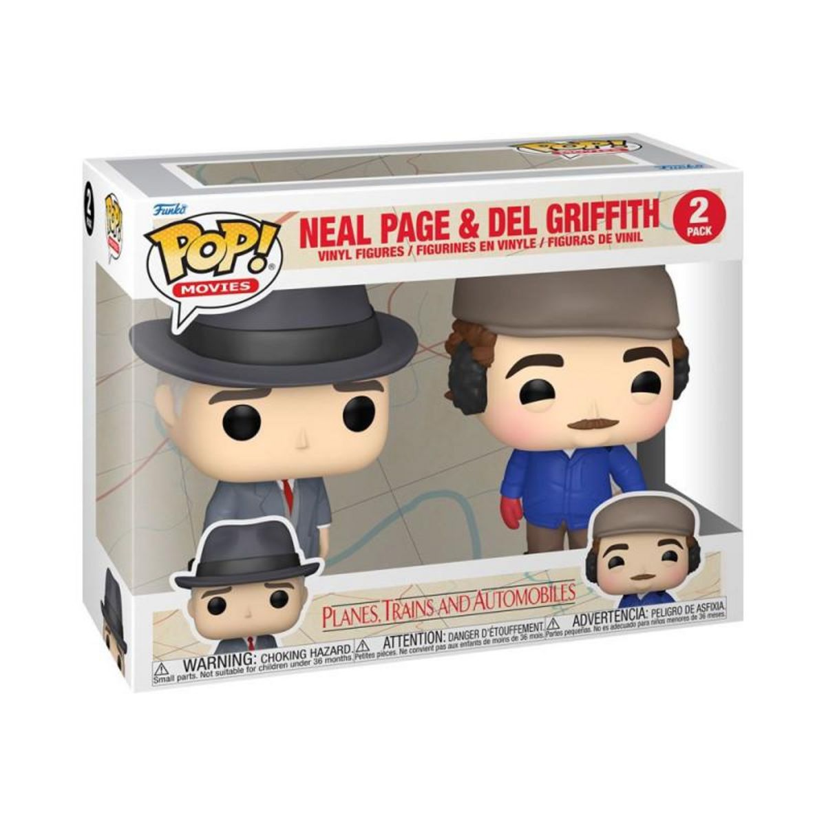 Funko Figurine Funko Pop Movies Planes, Train Neal et Del
