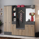 Paris Prix Ensemble Vestiaire 6P  Marco  203cm Naturel & Gris