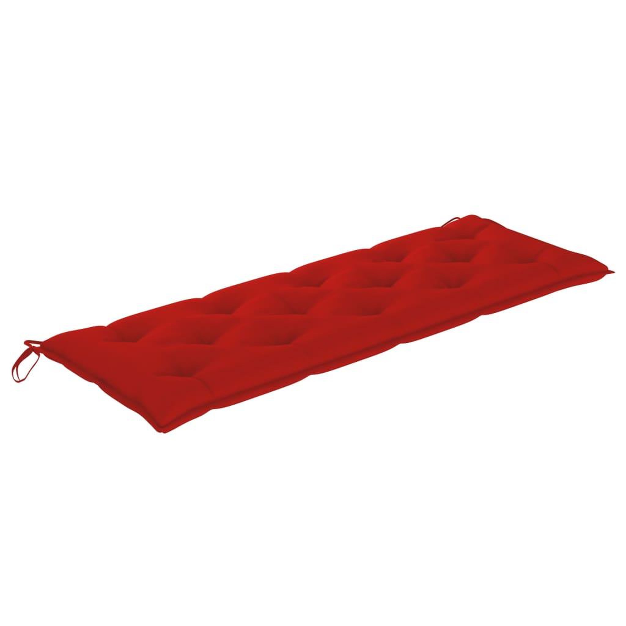 Voir la diapositive 5 : VIDAXL Banc Batavia avec coussin rouge 150 cm Bois de teck massif