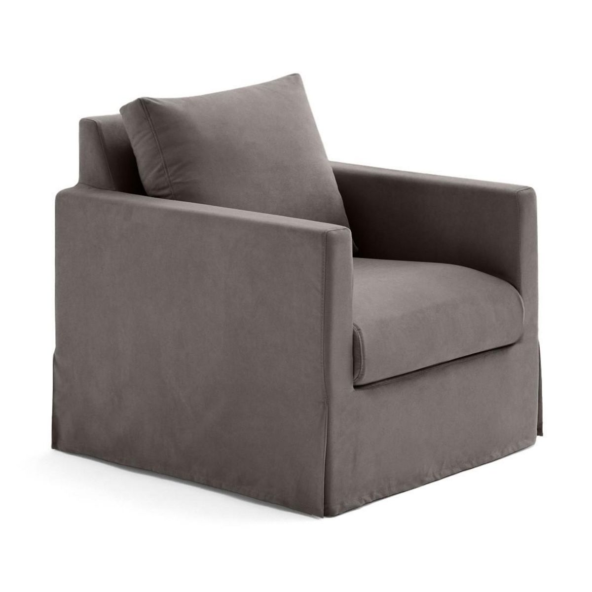 LISA DESIGN Serena - fauteuil déhoussable en tissu