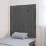 Voir la diapositive 3 : VIDAXL Tete de lit murale Gris 82,5x3x90 cm Bois massif de pin