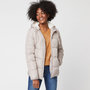 Voir la diapositive 1 : INEXTENSO Doudoune doublée sherpa taupe femme