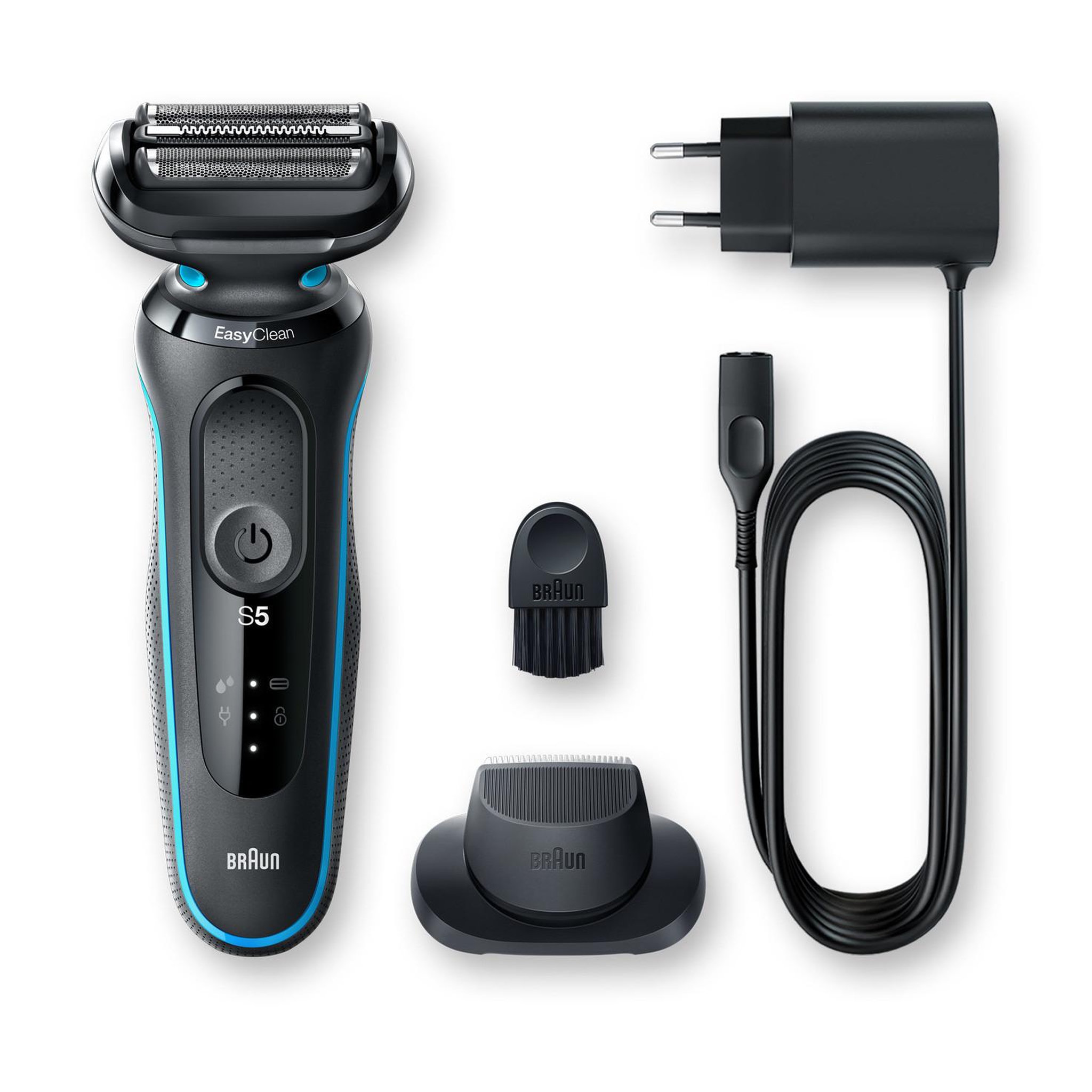 Voir la diapositive 3 : BRAUN Braun Series 5 50-M1200S rasoir pour homme Rasoir à grille Tondeuse Noir, Bleu