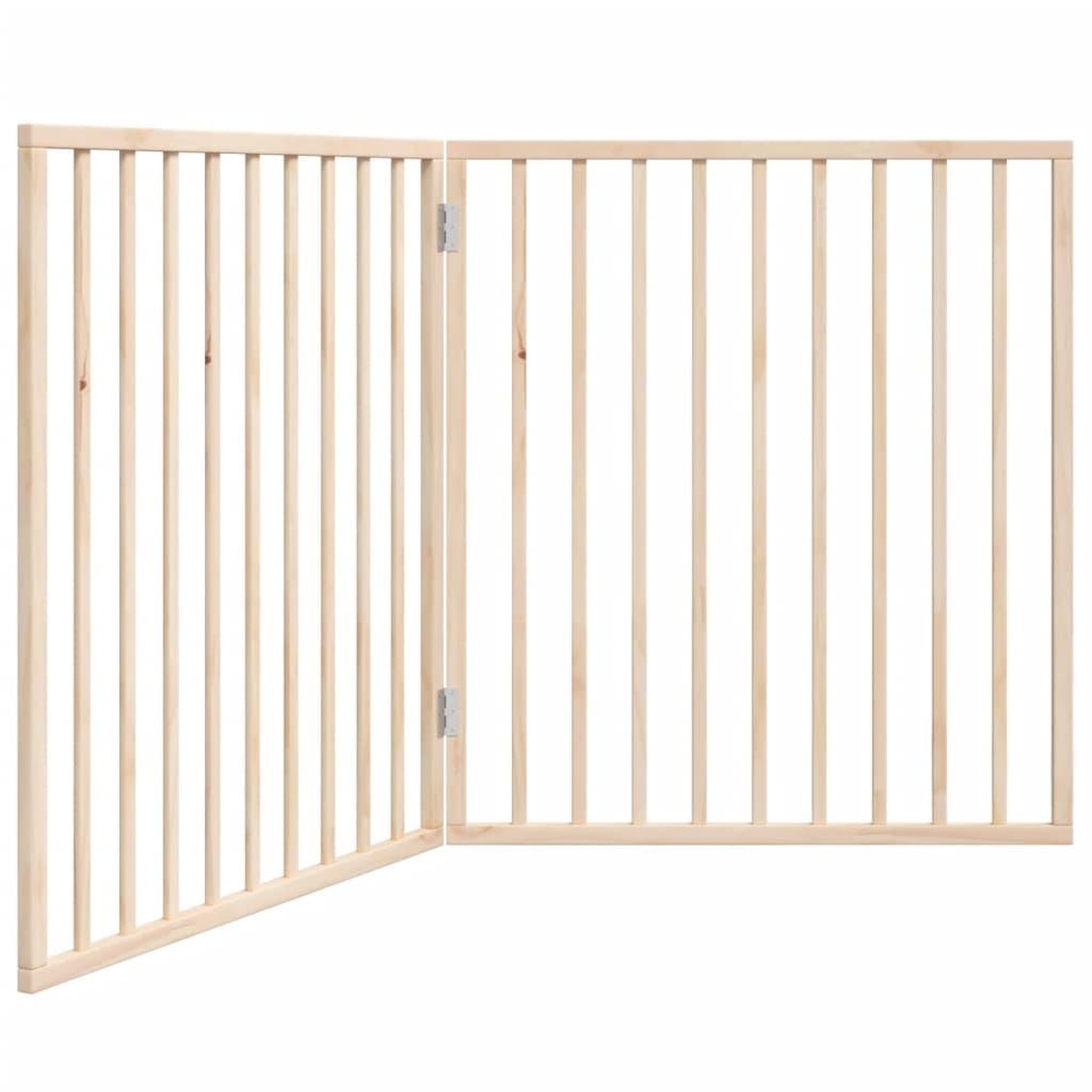 Voir la diapositive 2 : VIDAXL Barriere pour chien pliable 2 panneaux 160 cm bois de peuplier