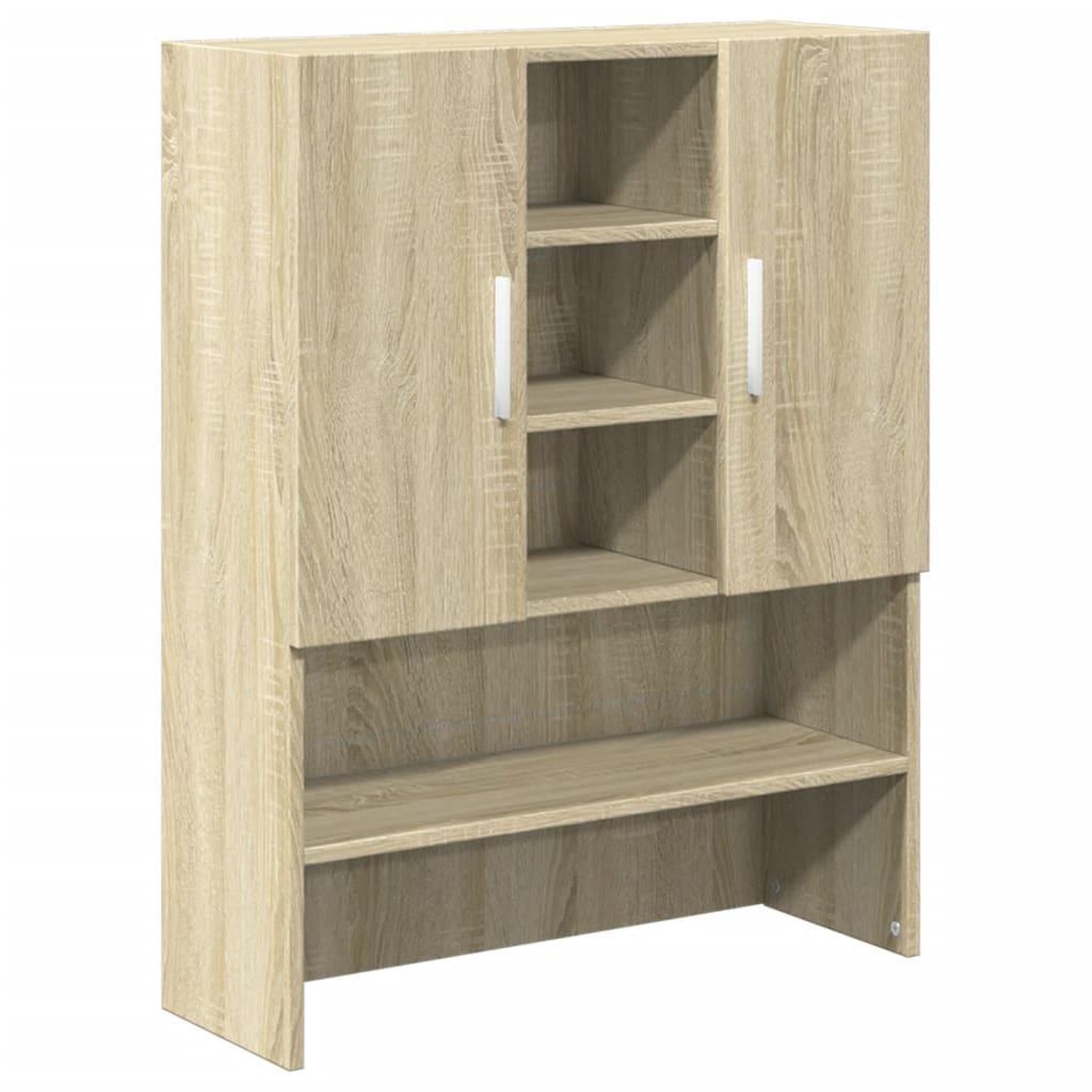 Voir la diapositive 4 : VIDAXL Armoires pour machine a laver 2pcs chene sonoma bois ingenierie