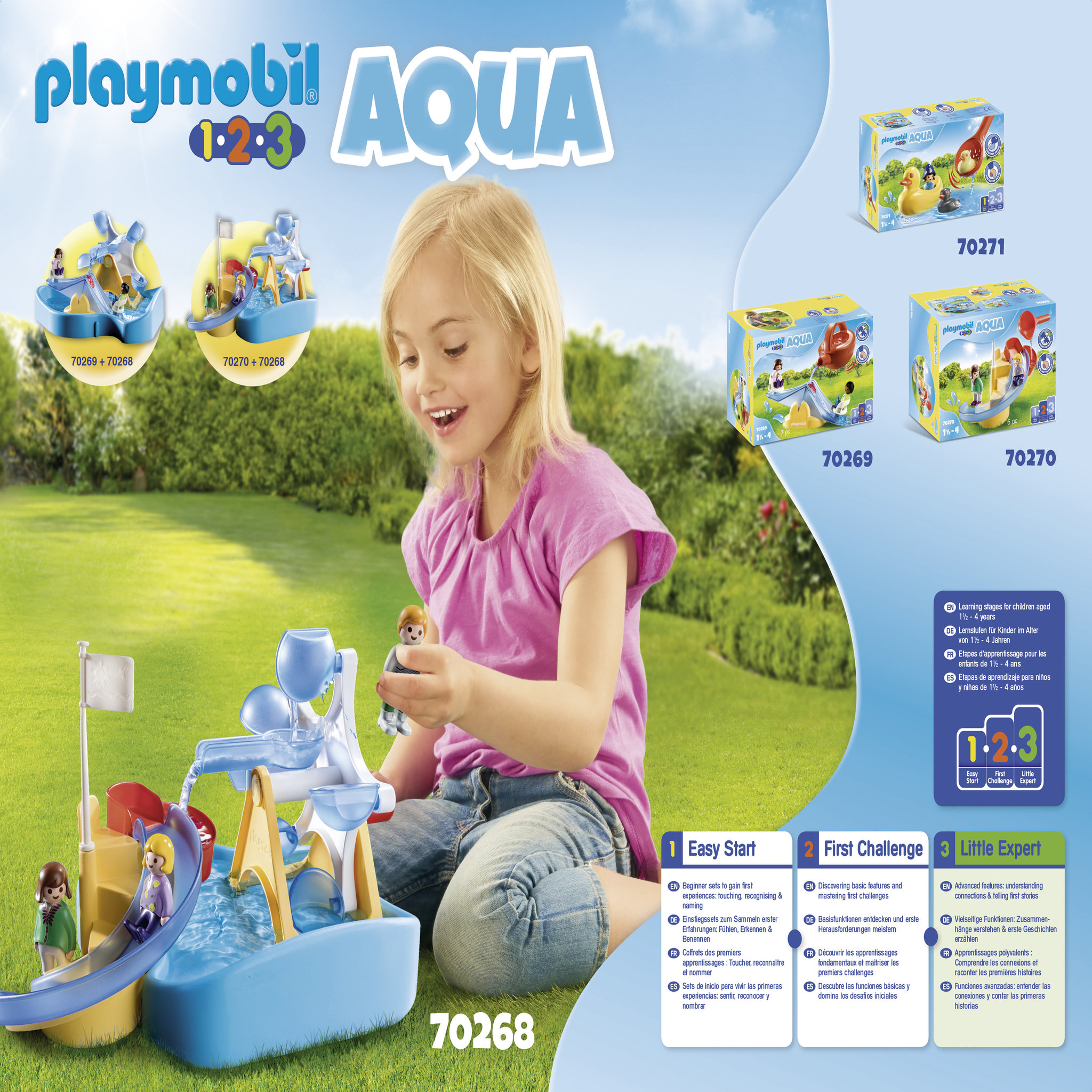 Voir la diapositive 2 : PLAYMOBIL  70268 1.2.3 Aqua - Carrousel aquatique 