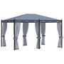 Voir la diapositive 1 : VIDAXL Tonnelle avec moustiquaire 3x4 m Anthracite Acier