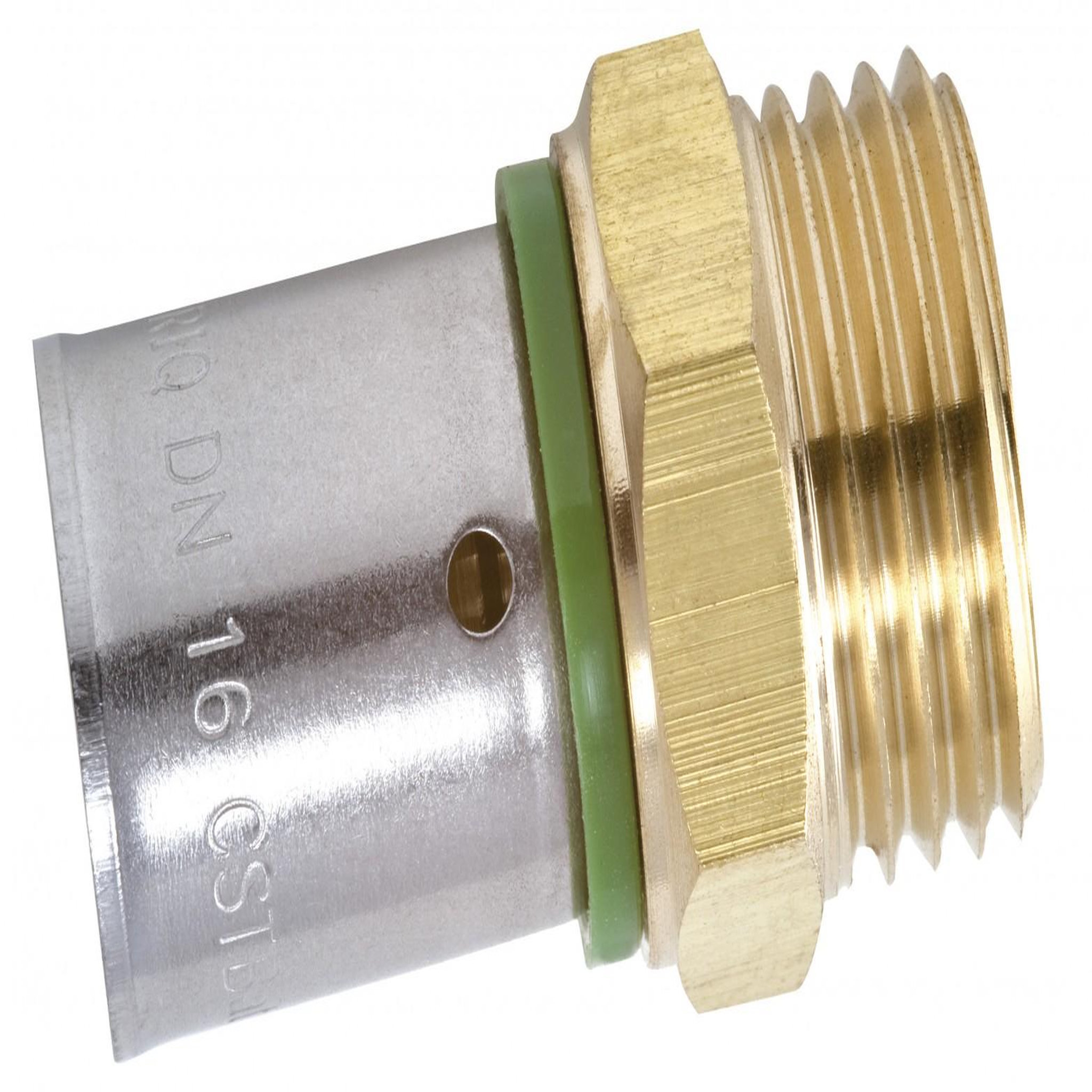 CENTRALE BRICO Raccord droit à sertir laiton M 15 x 21 pour tube en per